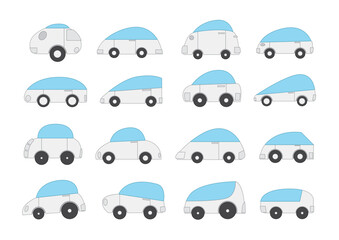 car design on white background