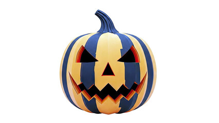 Jack-o'-lantern with Black Stripes