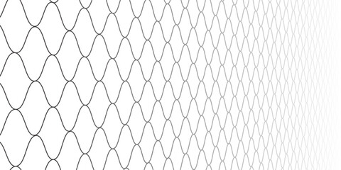Fototapeta premium Mesh texture for fishing nets. Seamless pattern for sportswear or soccer goal, volleyball net, basketball hoop, modern illustration.