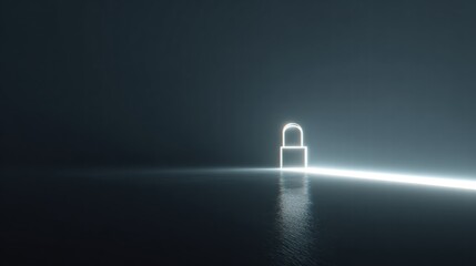Luminous Cyber Security Lock in Dark Void: Data Safety and Protection