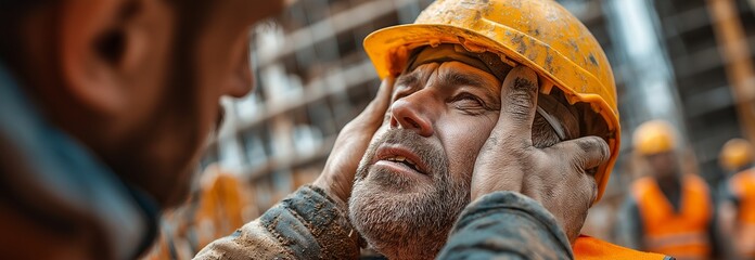 After an accident, a builder saves a coworker