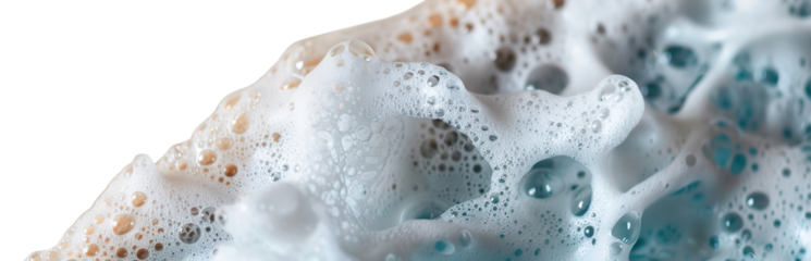 A wave graphic featuring bright white color creates a simple footer design on a transparent background, adding a fresh and modern touch to any layout or project