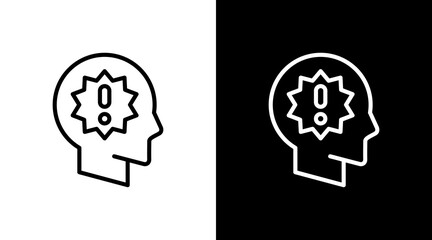 Panic Attacks  White Icon Set Design