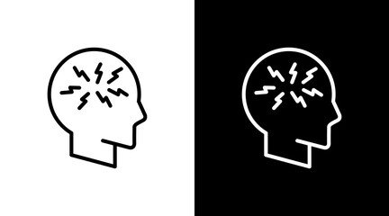 Ptsd  White Icon Set Design