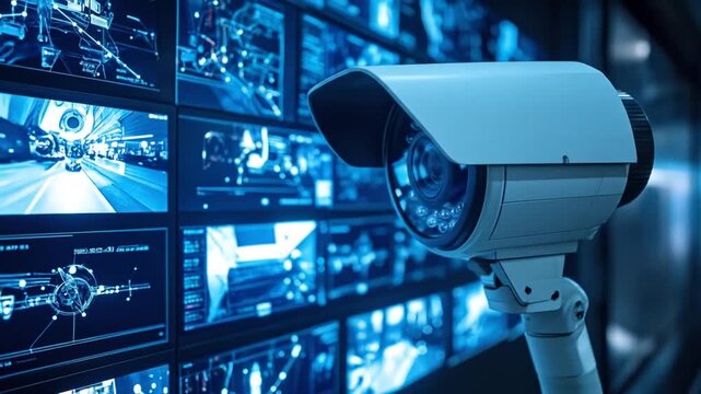 Surveillance System: Modern Security Camera Monitoring Digital Data