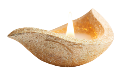 A beautiful golden lantern features a glitter swirl design, exuding elegance and charm. Its unique curve adds to its visual appeal, making it perfect for various decorative uses