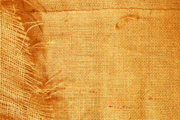 Burlap fabric with visible texture and weave pattern used for various crafts and projects