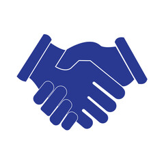 Fototapeta premium Handshake Logo. Two Hands Make a Deal. Usable for Business and Cooperation Logos. Flat Vector Logo Design Template Element. EPS 10.