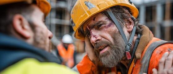 After an accident, a builder saves a coworker