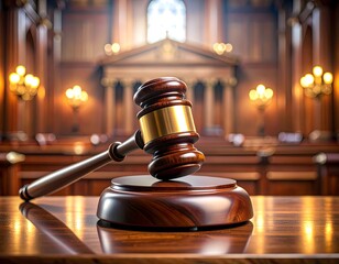 Legal Verdict and Court Judgment Concept