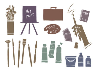 アートイメージのイラストセット