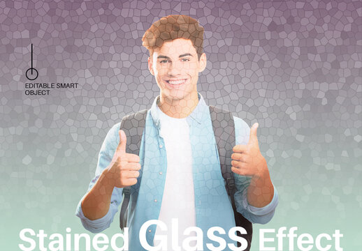 Stained Glass Photo Effect