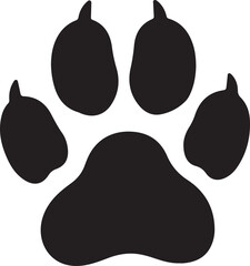 Animalpawprintsilhouetteisolatedontransparentbackgroundfordesignpurposesonlyonesentence © Anamul