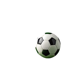 Fototapeta premium fast soccer ball on white background
