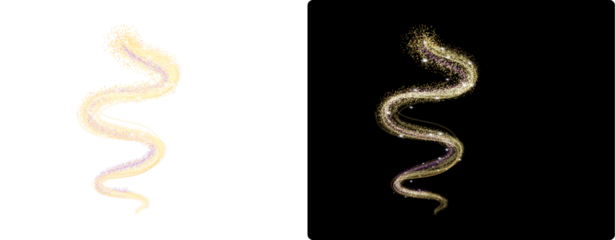 Magic sparkle light effect 