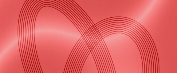 Red gradient geometric background with luminous looping wave lines, glossy infinity motif — Romantic Valentine Wedding Holiday cards, banners, flyers, invitations, social media, marketing, decor