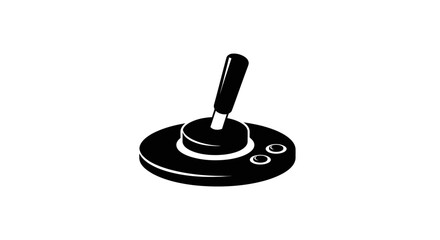 Black joystick controller on base. © AHMAD