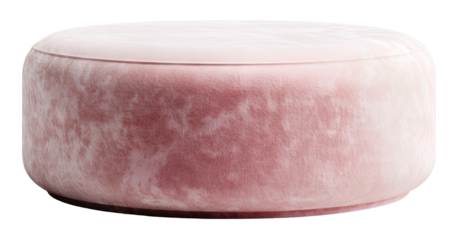 This podium features a soft plush texture in a round shape. It appears on a transparent background, allowing for versatile use in various settings and designs