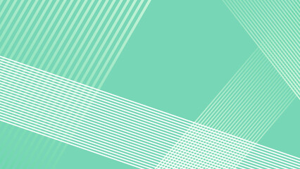 ミントグリーンのグラデーションラインの背景素材 © Yoko