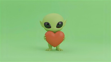 Adorable 3D alien illustrations.