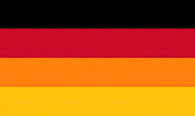 Fototapeta premium Horizontal tricolor, black, red, orange, and yellow bands in sequence