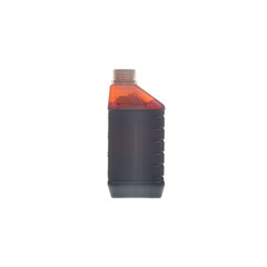 Industrial bottle on a white background. Container for chemicals on a white background.