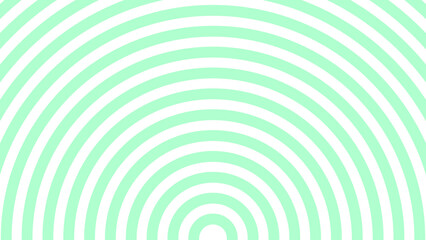 Naklejka premium Abstract Green and White Concentric Half Circle Curved Background