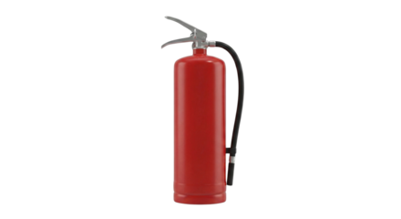 Red Fire Extinguisher Safety Equipment isolated on transparent background