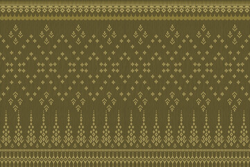 vintage Traditional Ikat seamless pattern with ethnic design in warm orange and grey tones. Suitable for fabric printing, textile design, wallpaper, and digital background.