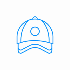 Fototapeta premium baseball cap hat icon sign vector