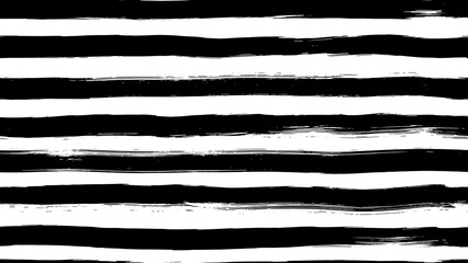 Black and white hand-painted horizontal stripes creating a textured pattern.
