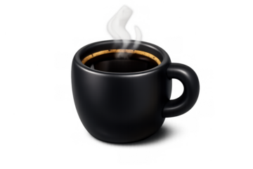 Simple espresso coffee icon design for menu and branding