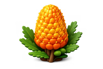 Vibrant banksia flower icon - nature inspired botanical design for digital use