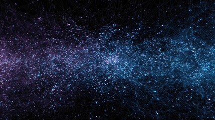 Vibrant Abstract Nebula: Cosmic Dust and Light in a Stunning Display