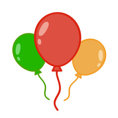 bolloon party icon, vector illustraction design