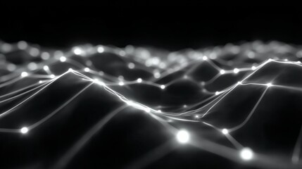 An abstract image of a network of interconnected nodes and lines