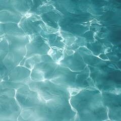 Fototapeta premium clear turquoise water texture with bubbles and light patterns