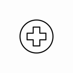 Fototapeta premium health first aid icon sign vector