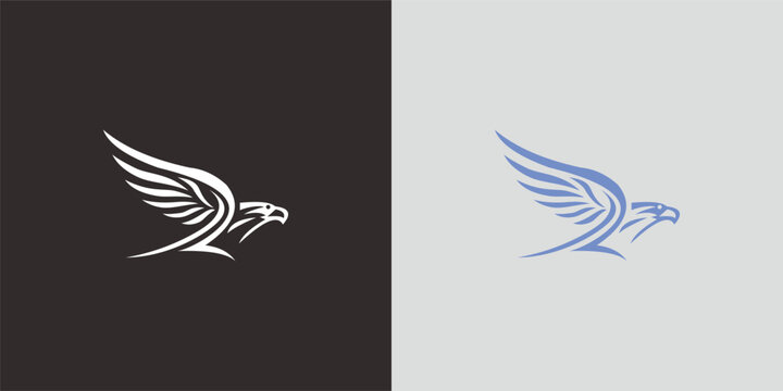Majestic eagle logo bold stylized design