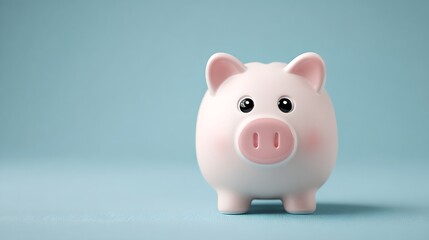 Cute piggy bank sculpture for savings and financial growth, ideal for money management, investment, and banking concepts in modern financial planning