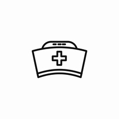 Obraz premium traditional nursing cap icon sign vector