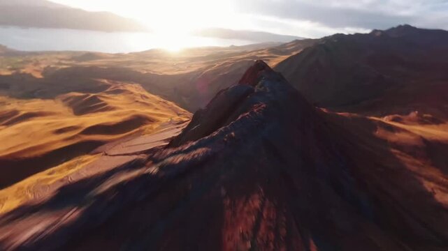 Aerial View of Peru from Above, Condor Perspective