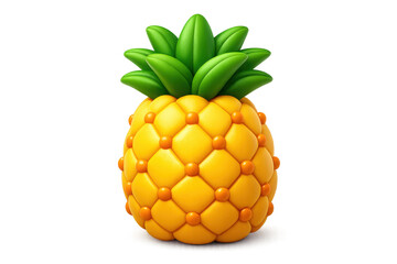 Tropical brazilian pineapple icon illustration for design projects and branding