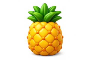 Tropical brazilian pineapple icon illustration for design projects and branding
