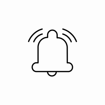 ringing notification bell icon sign vector