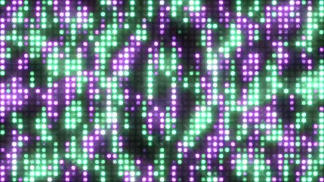 Vibrant Pixelated Pattern with Purple Green Lights.