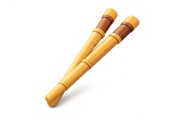 Bamboo chopsticks icon for asian cuisine utensil design and digital projects