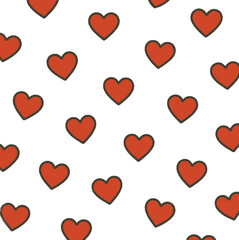 Happy Valentine&rsquo;s Day Vector Icon Set  Romantic Couples, Hearts, Love and Relationship Symbols