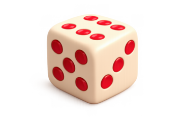 Minimalist game dice design for creative projects and gaming interfaces