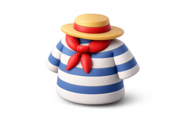 Simplistic venetian gondolier icon for nautical and travel design projects